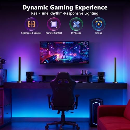 DAYBETTER Smart LED Light Bar,RGBICWW WiFi TV Light Bars for Room,Gaming