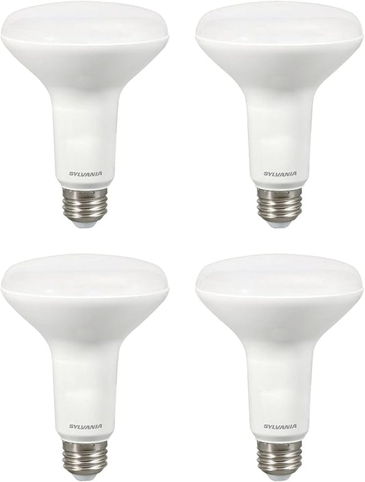 Sylvania BR30 LED Flood Light Bulb, 100W = 17W, Dimmable, 10 Year, Medium Base, 1450 Lumens, 2700K, Soft White - 4 Pack (40070)