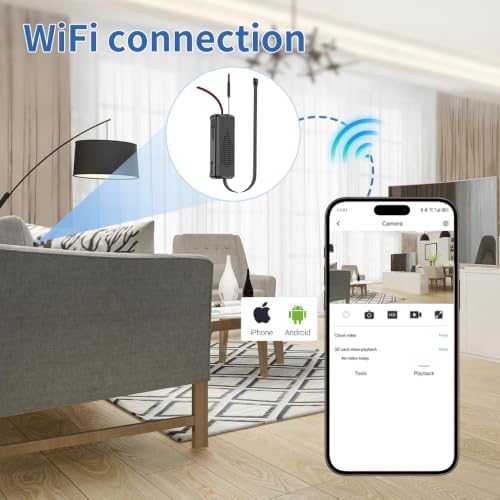 Mini WiFi Security Camera 4K HD, Portable Wireless Indoor Camera with Motion Alerts, Remote Monitoring, Local Storage Support, Compact Camera for Home, Pets, Office and Travel