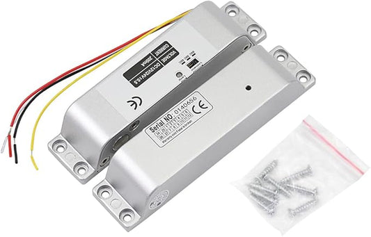 Electric Drop Bolt Lock DC 12V Fail Safe NC Mode Electronic Door Lock for Access Control Security System with Time Delay