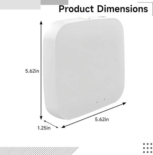 Wireless Zigbee 3.0 Hub for Smart Homes, Compatible with Alexa and Assistant, Control Up to 50 Devices