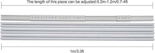 Electric Curtain Track with Remote Control, Motorized Curtain Track System, App & Voice Control, Compatible with Alexa and Google Home for Ceiling and Wall Mounta