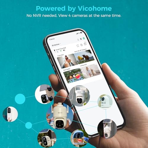 SOVMIKU 2CG6S Security Camera and DB3 2K Smart Video Doorbell with Chime,Battery Powered,Easy to Setup,PIR Motion Detection,Two Way Audio, Audible Flashlight Siren,2.4GHz Wi-Fi Color Night Vision
