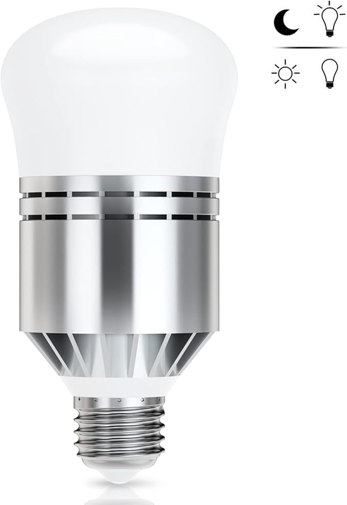 CHICIRIS LED Light Bulb Smart Sensor LED Bulb Dusk to Dawn Light Bulbs E27 Builtin Photosensor Detection 12W 100w Incandescent Equivalent for Porch Patio Garage Hallway Washroom Garden