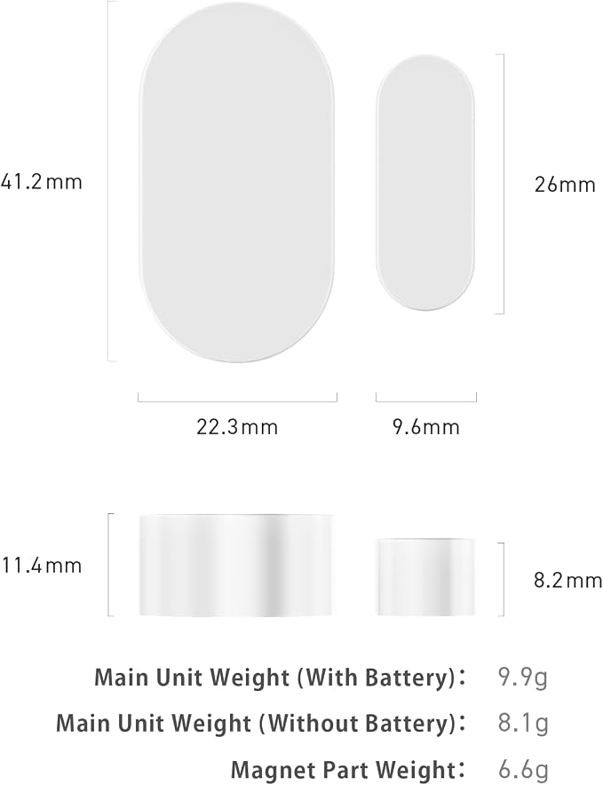 Sesame Open Sensor, Smart Home Security, Door, Window, Sensor with Auto-Lock Support, Smart Lock (White)