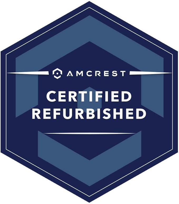 Amcrest Refurbished 4K (8MP) Outdoor Security IP Turret PoE Camera, 3840x2160, Human & Vehicle Detection, 98ft NightVision, 125° FOV, IP67, MicroSD Recording (256GB), REP-IP8M-T2599EW-AI-V3 (White)