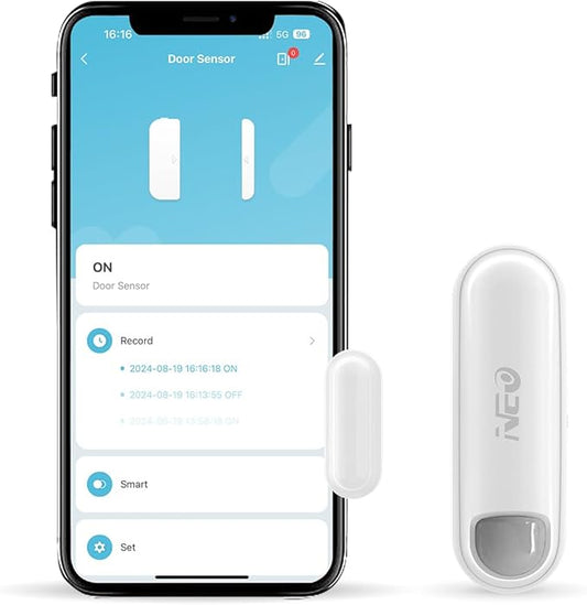 NEO Zigbee 3.0 Plus Door/Window Sensor Mini Sized Smart Home Automation Security, Magnetic, Work with Smartthings