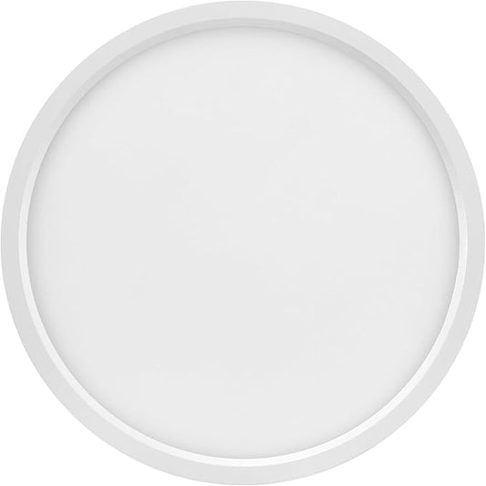 Maxxima 7 in. LED Flush Mount Ceiling Light Fixture - 900 Lumens, 5 CCT 2700K-5000K, Round Color Selectable Panel Light, Dimmable, Recessed Can or J-Box Install, Suitable for Bathroom or Shower