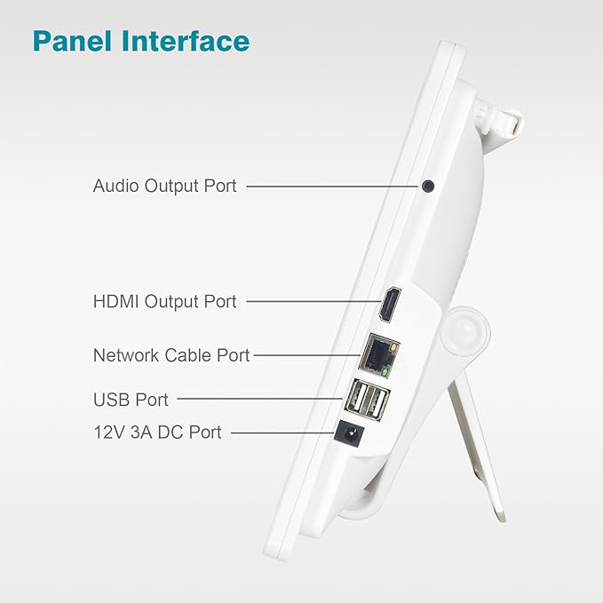 Wireless Security Camera System with 12" Monitor, Human Detection, Floodlight, Siren Alarm, 2-Way Audio, 4PCS 5MP Camera, Expandable 16CH NVR, Home Business Surveillance, 3TB HDD