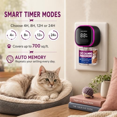Smart Cat Pheromone Diffuser Kit, 2 Diffusers + 6 Refills