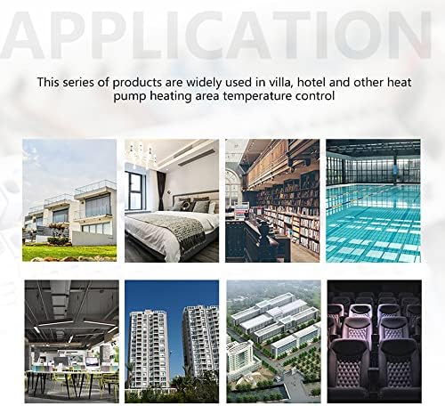 Smart Thermostat, Heat Pump Room Thermostat Temperature Controller 4.8 Inch Color LCD Screen Programmable Touch Control for Home Office Hotel