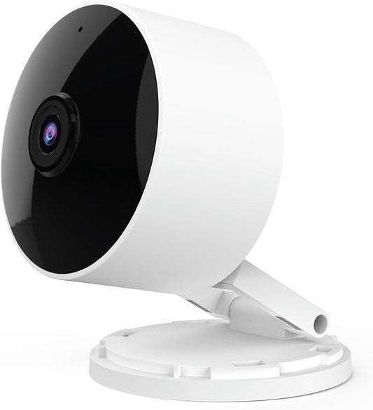 Feit Electric Indoor Security Camera, 2K WiFi Indoor Camera for Pets & Home Monitoring, AI Motion Detection, Plug-in Camera with Night Vision, Two-Way Audio, Local Storage, Works with Alexa & Google