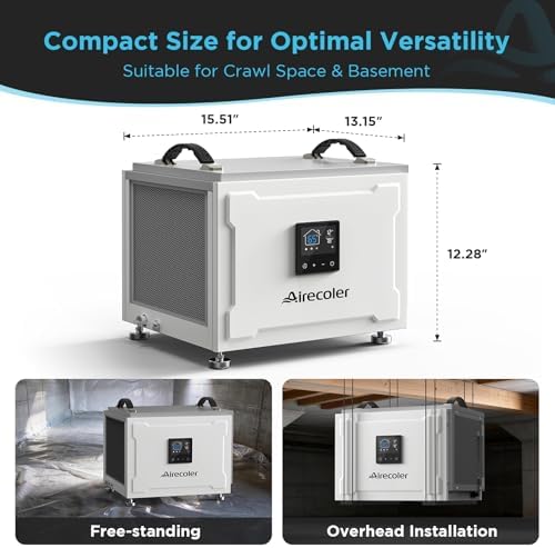 70 Pints Commercial Dehumidifier for Crawl Space Basement