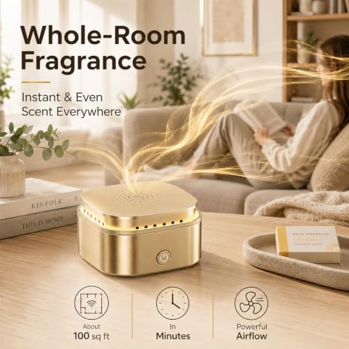 Rechargeable Waterless Diffuser for Car & Desk, Yellow - Lemon