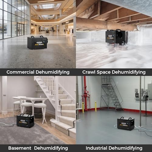 ALORAIR 120 Pints Energy Star Crawlspace Dehumidifier with Pump 1300 Sq.Ft.