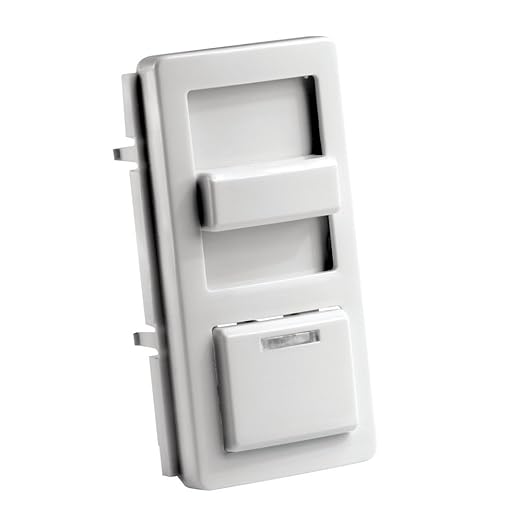 Leviton Color Change Faceplate Only with Locator Light Window – Compatible with IllumaTech Dimmer Switches (Dimmer Switch Not Included), IPKIT-W, White
