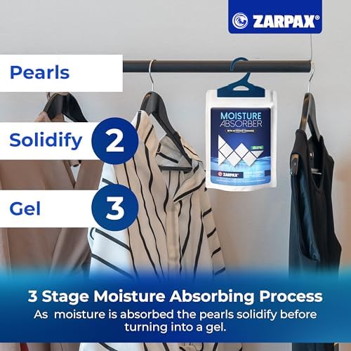 Zarpax Activated Charcoal Moisture Absorber Bags 7.5 oz - Set of 20