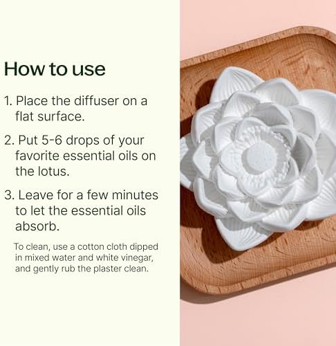 Plant Therapy Passive Lotus Flower Aromatherapy Essential Oil Diffuser