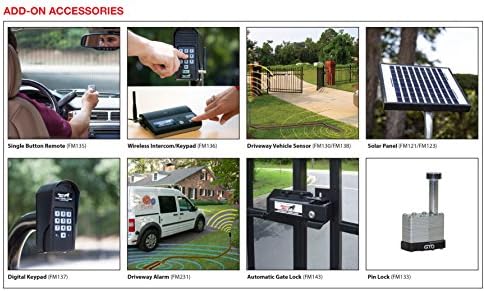 Mighty Mule FM231 Wireless Driveway Alarm – Electromagnetic Vehicle Detection, Indoor Receiver, 400 ft Range, Expandable, Battery Powered, Easy Installation, Driveway & Property Security System