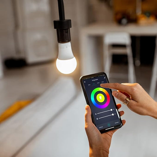 Simply Conserve 60-Watt Equivalent A19 Energy Smart Bluetooth LED Light Bulb 2700-6500 (K) with E26 Base Color Select No Hub (8-Pack)