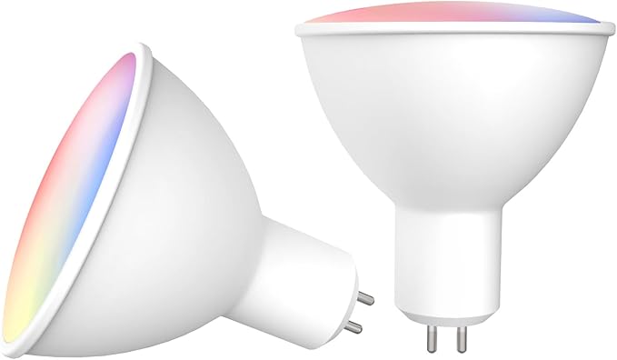 Zigbee GU5.3 Smart RGBCW Bulb Compatible with Alexa & Google Home, App and Voice Control,ZigBee Hub Required,5W