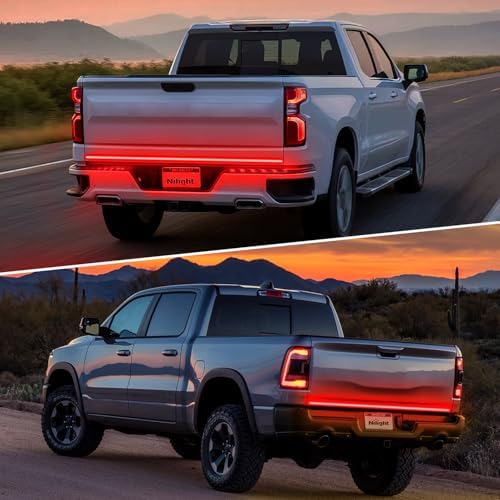 Nilight Truck Tailgate Light Strip 60" Quad Row 648 LED Strip