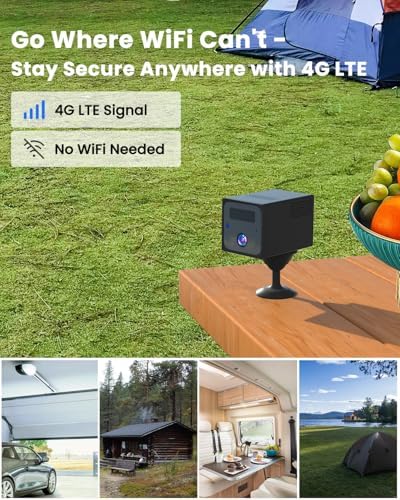 UCOCARE Mini Spy Camera No WiFi Needed, 4G LTE Mini Camera with SIM Card