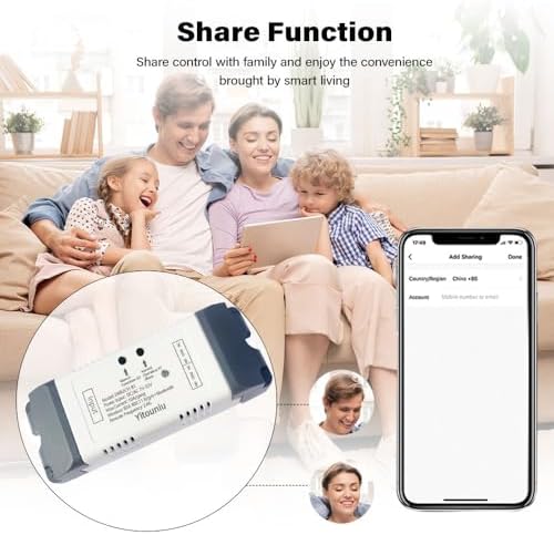 EWeLink 2CH WiFi Relay DC7-32V Inching Self Lock Garage Door Controller