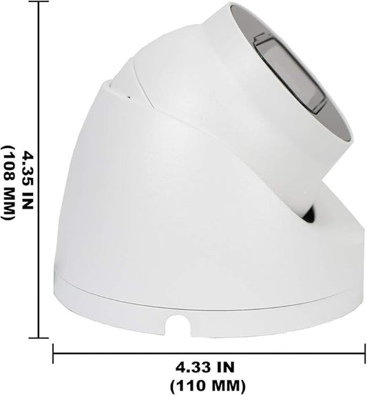 R-TECH 4-in-1 AHD/CVI/TVI/Analog Outdoor/Indoor Turret Dome Camera (8MP/4K)