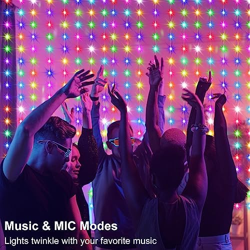 Smart Curtain Lights RGB 5050 Built in Chip with APP Remote Control