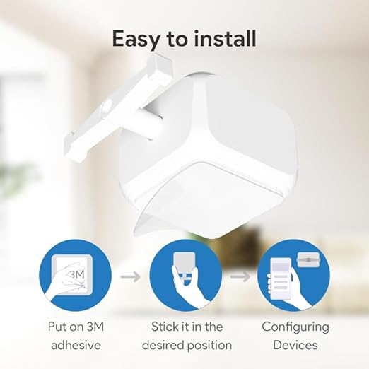 Bluetooth Switch Fingerbot 3nd Generation, Smart Button Pusher,Automatic Light Switch, Timer and APP Control, Add Tuya Bluetooth Hub Make it Compatible with Alexa.