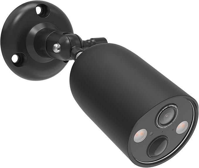 Adjustable Mount and Silicone Skin Cover for TP-Link Tapo MagCam 2024 PCMag(Tapo C425) and Tapo SolarCam 2K Security Cameras (Black)
