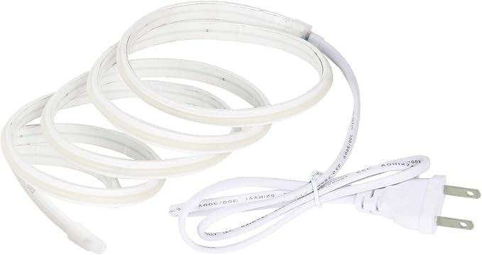 1M 12W Adhesive LED COB Strip Light 110V 120V Cold White 6000K 3.28 FT Flexible LED Strips 240LEDs/m Tape Lighting (Cold White, 3.28ft)