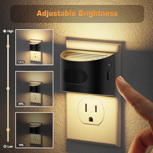 JandCase Motion Sensor Night Light, Night Lights Plug into Wall