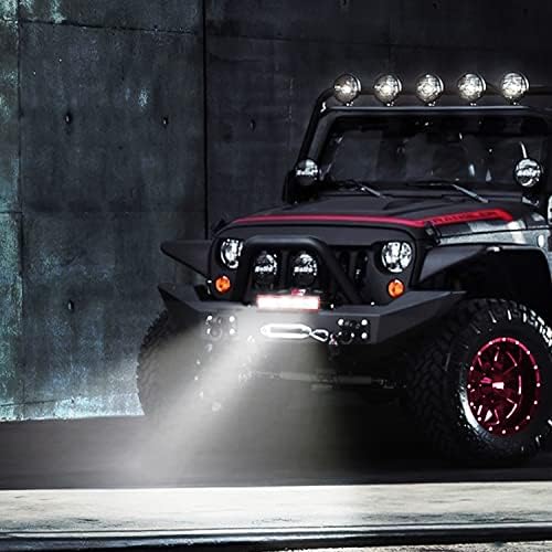 Nilight LED Light Bar 12 Inch with Wiring Kit on Truck SUV UTV, Red Shell