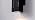 mirrea 12" Modern Outdoor Porch Light in 2 Lights, Matte Black, 2 Pack