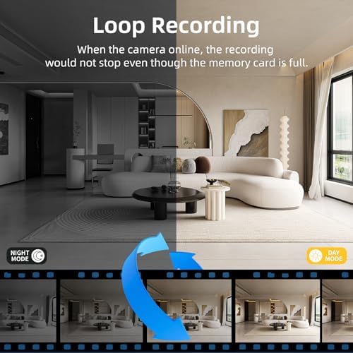Hidden Camera Clock 4K WiFi Camera for Indoor Security, Home, Office, Store
