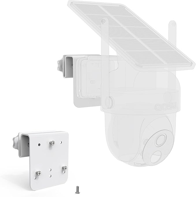 Gutter Mount for AOSU Solar Security Cameras Outdoor Wireless(SolarCam D1 Classic) and ANSQUE Security Cameras Wireless Outdoor (GU01/SA01)(1pack,White)