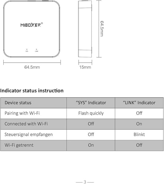 LGIDTECH WL-Box2 Miboxer Gateway hub (Upgrade Version of WL-Box1)