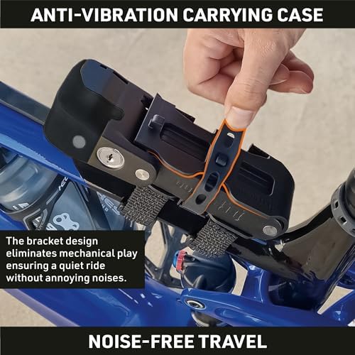 URBAN UR476B Double Security Bike Lock | Smart Alarm, 120dB, LED Alert, Warning | Most Secure & Deterrent | Folding Locks Heavy Duty AntiTheft for Bicycle Electric Scooter, More Convenient Case, 90cm