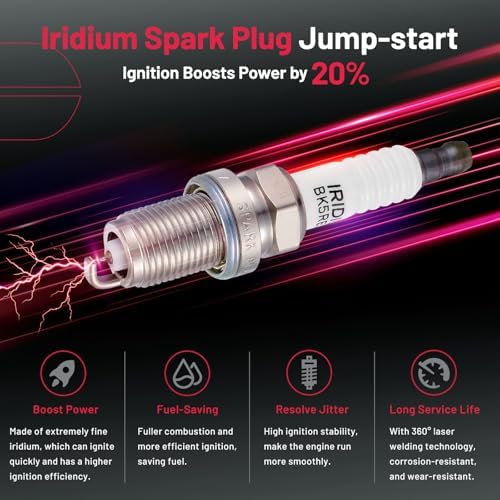 BDFHYK 1 Ignition Coil Pack UF731 and 4 Iridium Spark Plug 7090 Compatible with Nissan 2001-2004 Frontier, 1996-1999 Sentra l4 1.6L 2.4L Coil for UF731 C903 5C1661 CMIT227