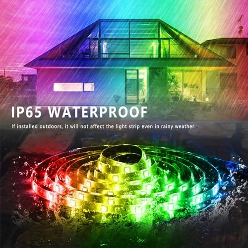 Ledagic Outdoor Led Strip Lights Waterproof, Led Rope Lights 200ft