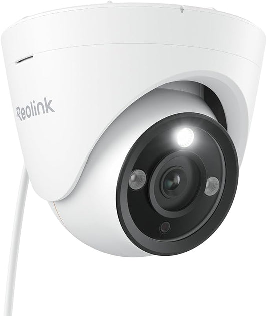 REOLINK 12MP PoE IP Camera Outdoor, 93° Wide Angle Dome Surveillance Cameras for Home Security, Human/Vehicle/Pet Detection, 700lm Color Night Vision, 6XRLC-1224A Bundle1x8ch NVR(2TB HDD)