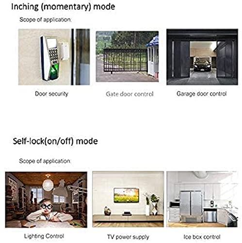 Smart Home Dry Contact Zigbee Relay Switch, Remote Control for Light Garage Door, Compatible With Alexa Google Home, Hub Needed (1CH 220V)
