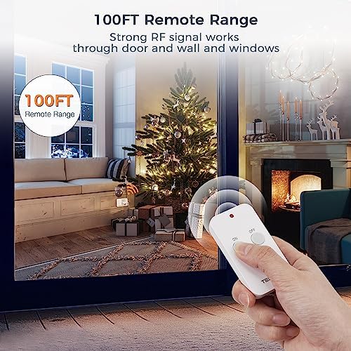TESSAN Remote Control Outlet, 1 Remote + 1 Outlet