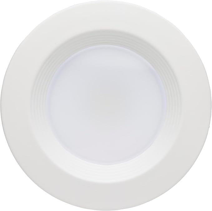 Satco LED Retrofit Downlight with Stepped Baffle, CCT Selectable 2700K/3000K/3500K/4000K/5000K, 4 Inch Round, White