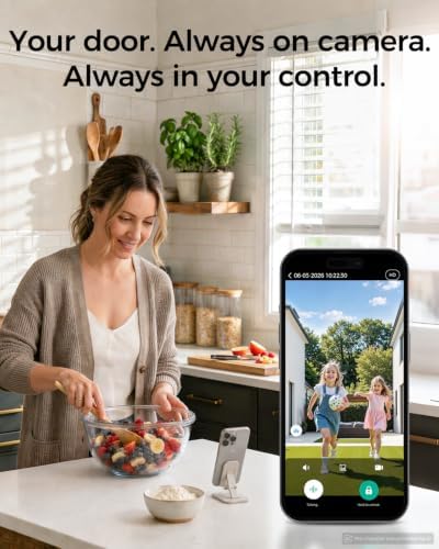 WiFi Video Smart Lock, 5-in-1 Keyless Entry for Front Door