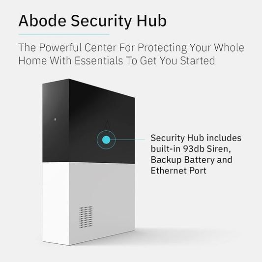 Abode Security System Hub – Easy DIY Installation - Optional Professional Monitoring - Works with HomeKit, Alexa & Google Home