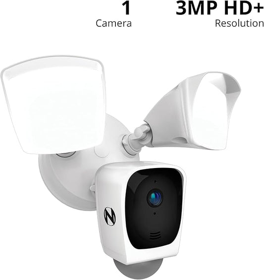 Night Owl Outdoor Floodlight Deterrence Camera with 2-Way Audio and 64GB microSD Card