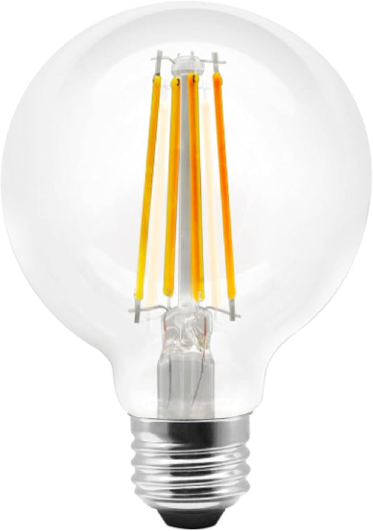 Sylvania WiFi LED Smart G25 Light Bulb, 5W Efficient with Filament, for Alexa/Google Assistant, Energy Star, Clear, 2700K, Soft White - 1 Pack (75798)